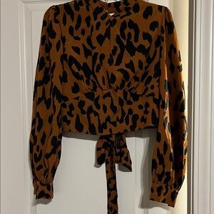 Animal print top new never worn
